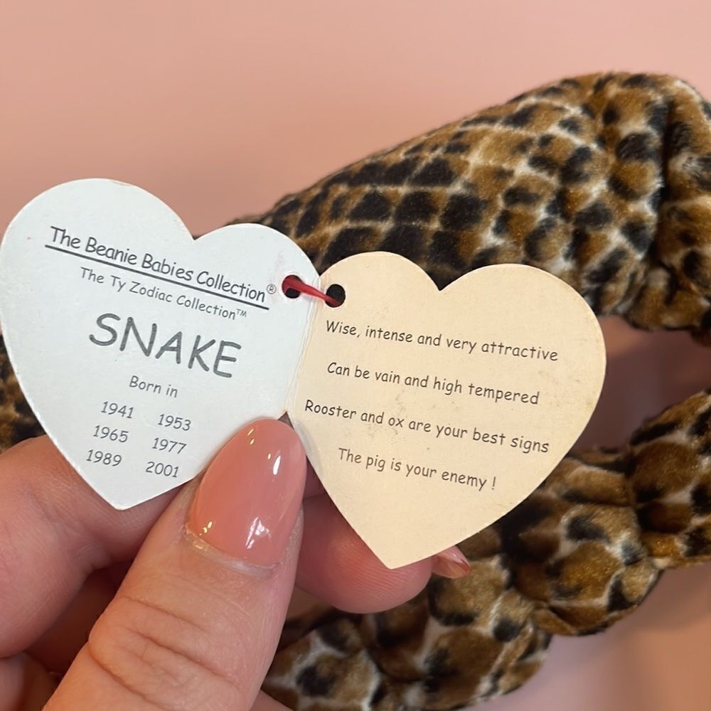 2000 Zodiac Collection Snake Ty Original Beanie Baby Excellent Used Condition - Picture 8 of 8